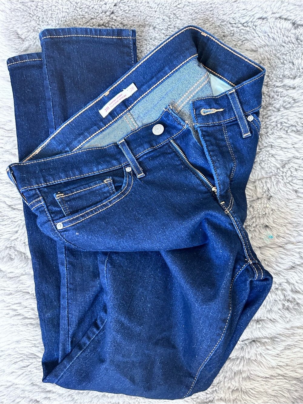 Levi's Women's Skinny Jeans in Deep Blue Denim